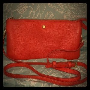 G.I.L.I. Leather crossbody in Persimmon